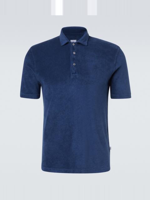 FEDELI Mondial cotton terry polo shirt