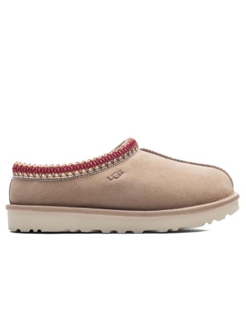UGG WOMEN'S TASMAN SLIPPER - SAND/DARK CHERRY
