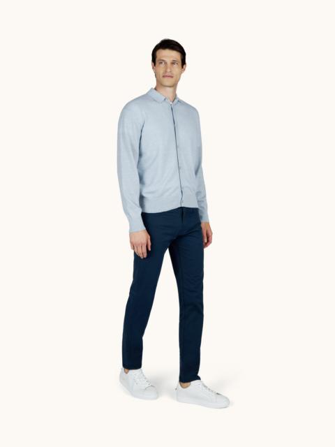 Paul & Shark SHIRT IN CASHMERE AND LINEN ZEPHIR
