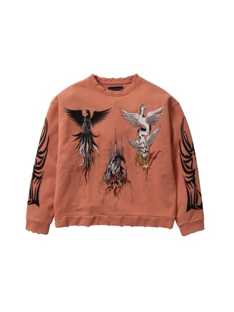 WHO DECIDES WAR NEFARIOUS WINGED CREWNECK SWEATER
