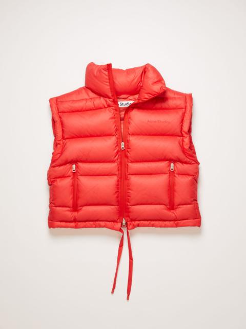 Acne Studios Quilted down gilet red