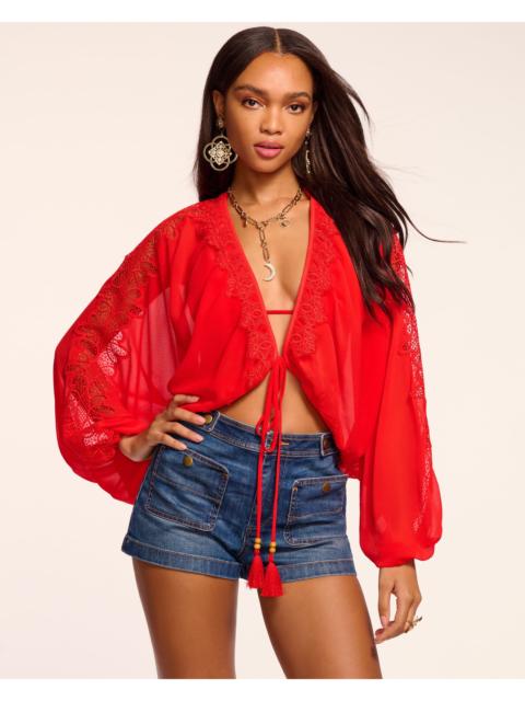 RAMY BROOK Ange Embellished Coverup Top