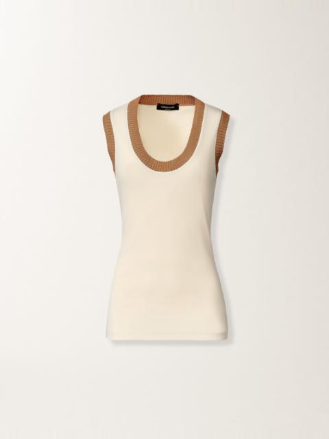 FABIANA FILIPPI Jersey tank top