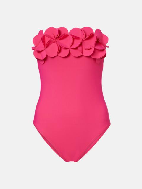 KARLA COLLETTO Tess floral-appliqué swimsuit