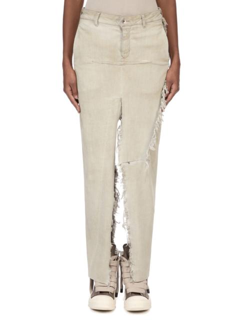 Rick Owens DRKSHDW DENIM SLICED SKIRT