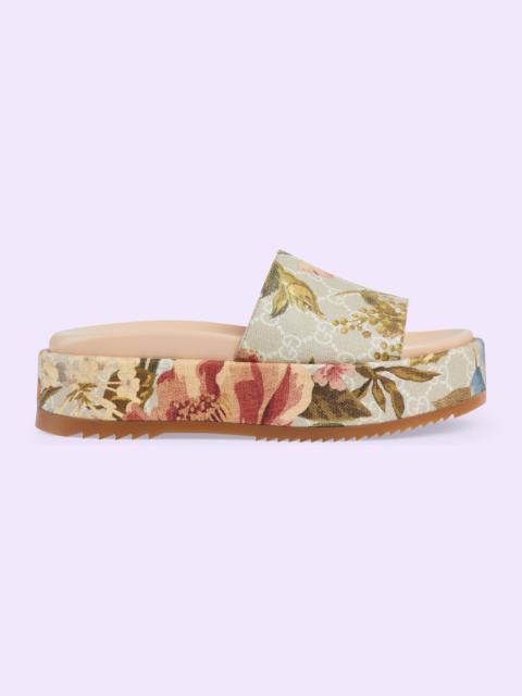 GUCCI Women's GG Flora slide sandal