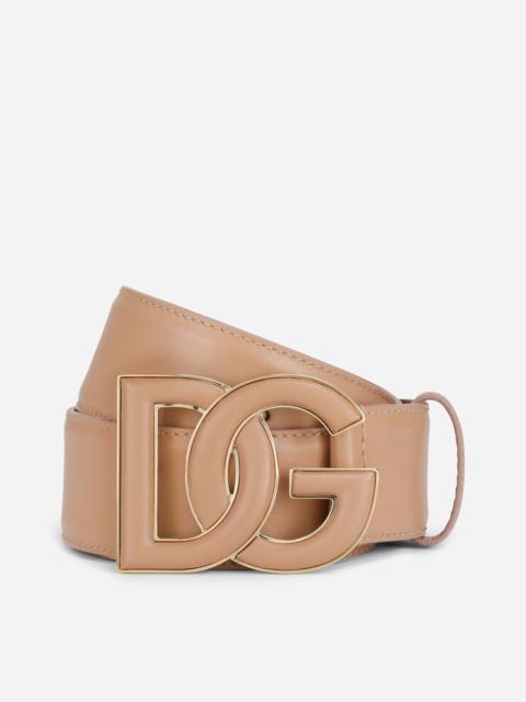 Dolce & Gabbana Calfskin belt with DG logo