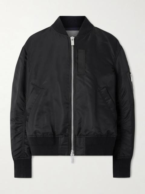 sacai Pleated Padded Shell Bomber Jacket