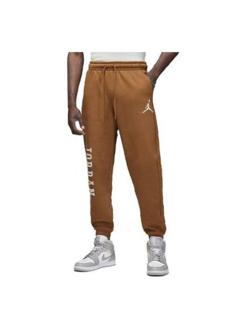 Jordan Air Jordan Essentials Holiday Fleece Sweatpants Asia Sizing 'Light British Tan' FD7468-281