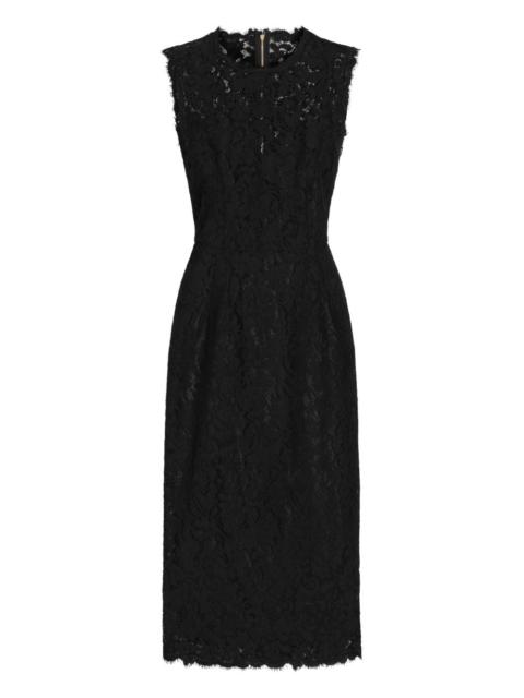 Dolce & Gabbana lace sleeveless midi dress