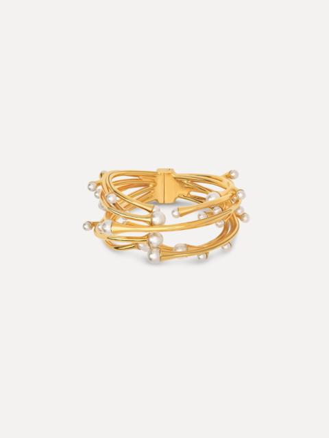 Oscar de la Renta PEARL NEST CUFF BRACELET