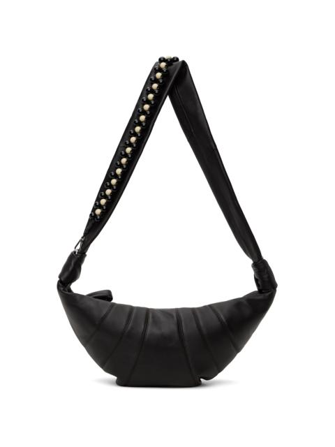 Lemaire Brown Pearls Medium Croissant Bag