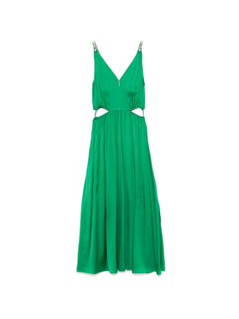 maje V-neck midi dress