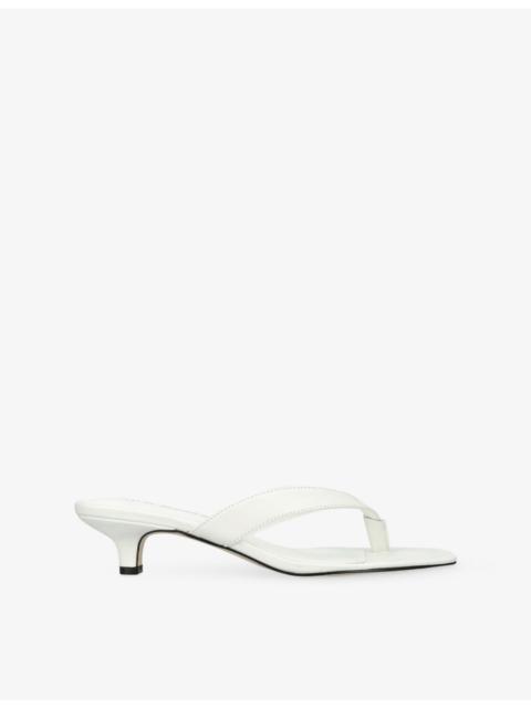 STEVE MADDEN Tracie Leather Heeled Sandals
