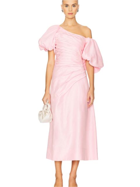 Aje. Cadence Ruched Midi Dress