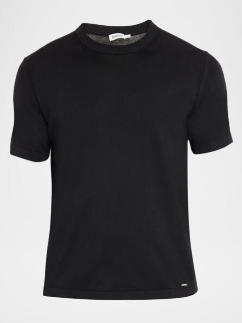 SIMKHAI Men & apos;s Duke Silk and Cotton Crewneck T-Shirt