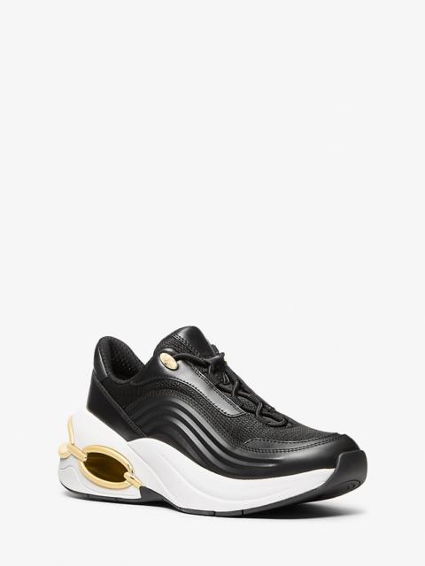 MICHAEL KORS Toni Mixed-Media Trainer