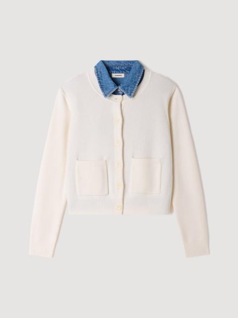 Sandro 2-IN-1 EFFECT CARDIGAN