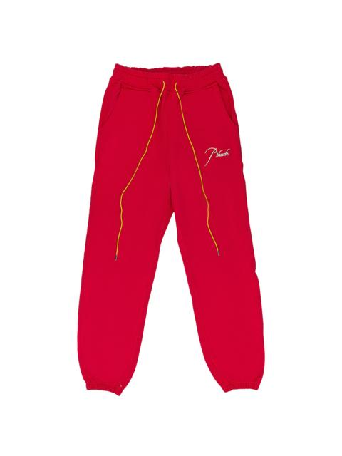 Rhude Terry Sweatpants "Red" 7600000182831