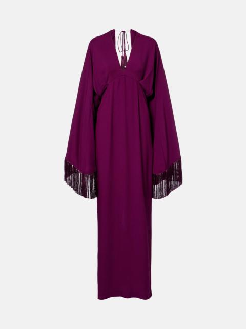 Taller Marmo Magnifique fringed gown