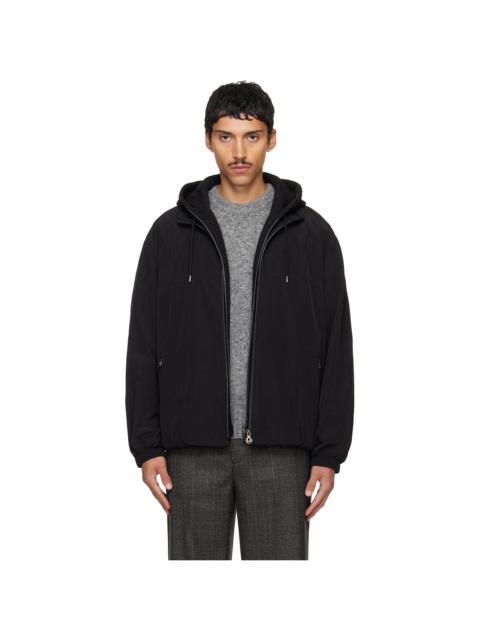 SOLID HOMME Black Layered Taffeta Jacket