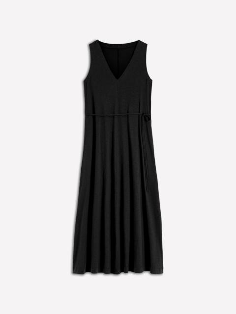 BODEN Mia V-neck Jersey Midi Dress-Black