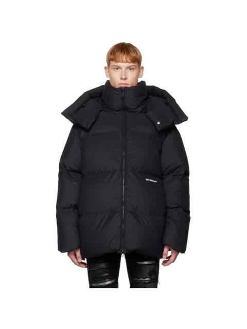 Off-White Black Bounce Hooded Down Jacket