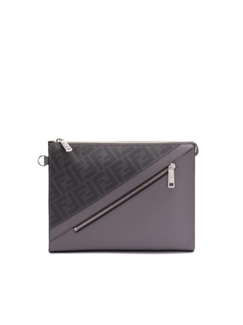 Diagonal clutch bag