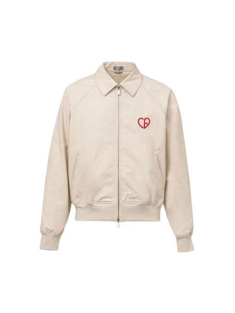 Dior BEIGE COTTON JACKET WITH FLAP POCKETS