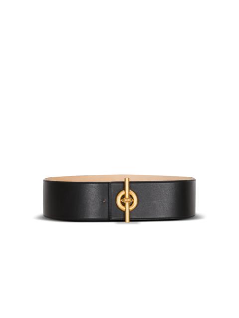 Balmain Calfskin T-Bar belt