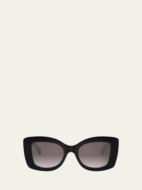 CELINE 3 Dots Acetate Butterfly Sunglasses