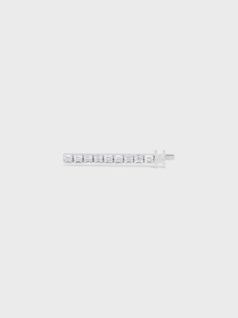 Le Soir Hair Slide in Strass and Brass with Rhodium Finish
