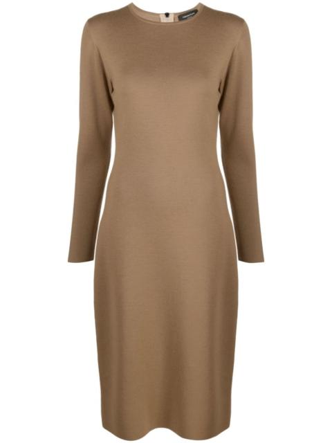 FABIANA FILIPPI long-sleeve knitted wool dress