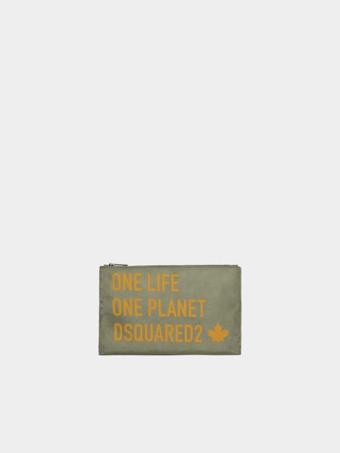DSQUARED2 ONE LIFE RECYCLED NYLON POUCH