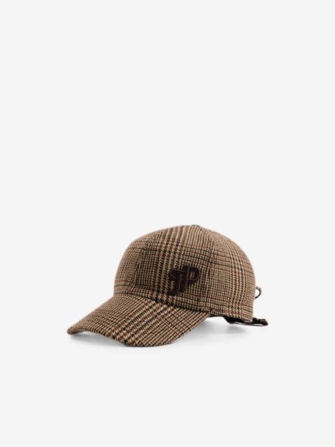 PATOU check-pattern knot baseball cap