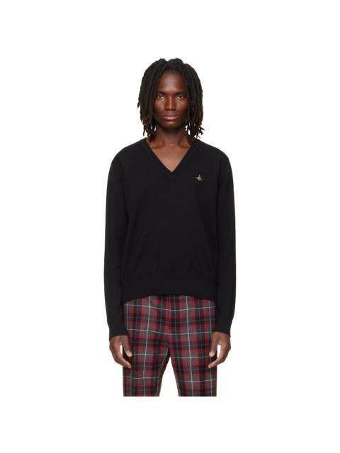 Vivienne Westwood Black Mark V-Neck Sweater