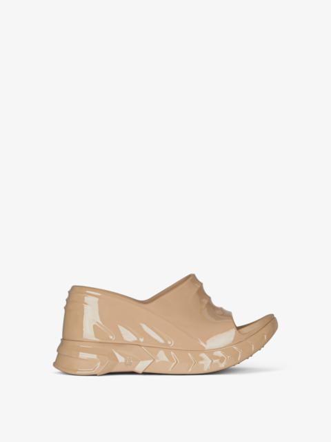 Givenchy MARSHMALLOW WEDGE SANDALS IN RUBBER