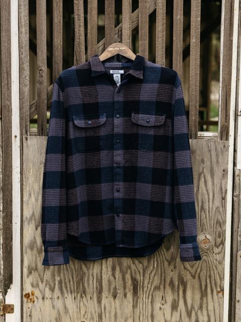 HIROSHI KATO The Brace Waffle Plaid - Coal