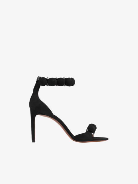 Alaïa BOMBE SANDALS IN SUEDE GOATSKIN