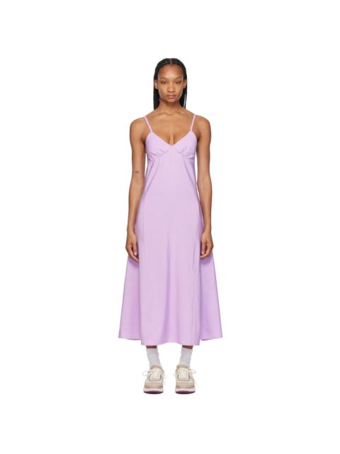 Maison Kitsuné Purple Strap Maxi Dress