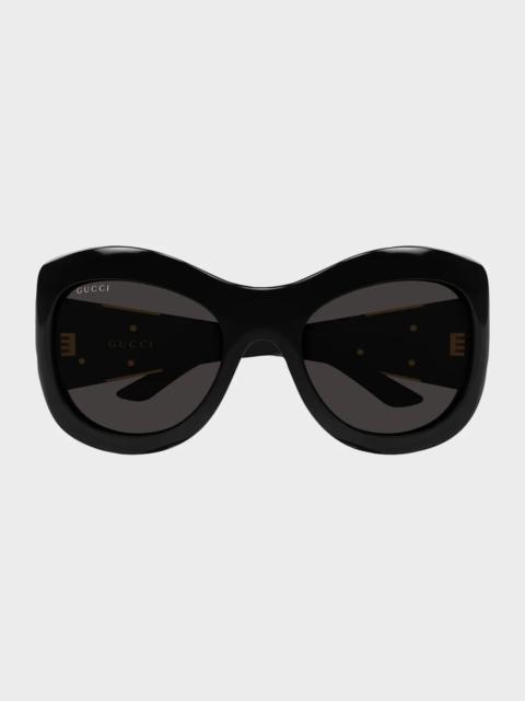 GUCCI Generation Double G 58MM Butterfly Sunglasses