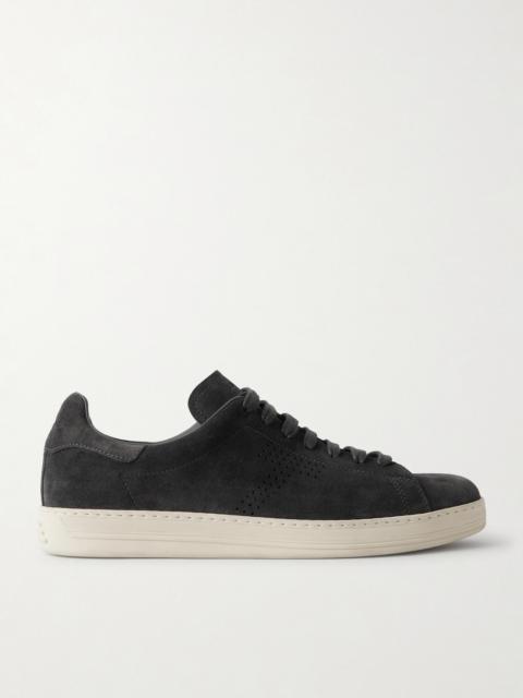 TOM FORD Warwick Perforated Suede Sneakers