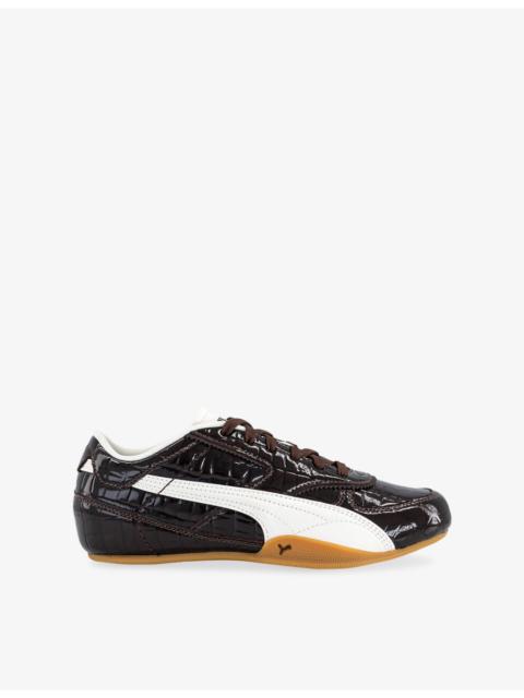 PUMA Bella Mina Patent-Leather Trainers