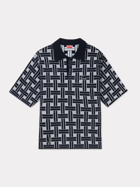 KENZO 'KENZO Weave' embroidered polo