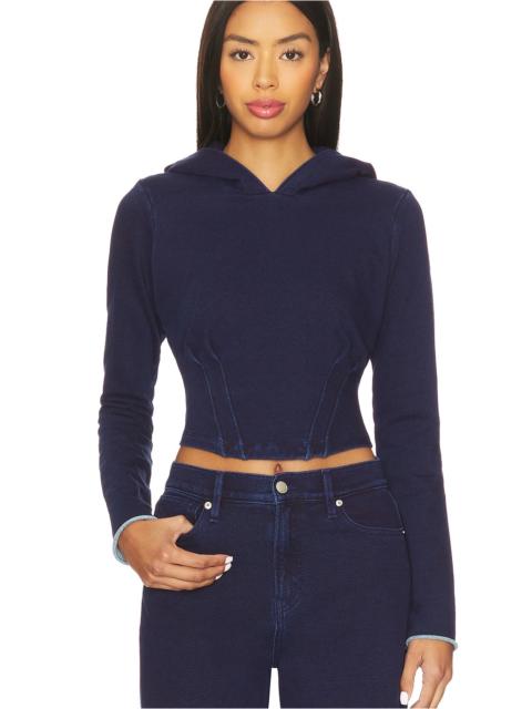 GOOD AMERICAN Jeanius Corset Hoodie