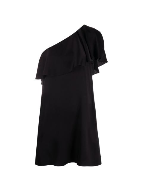 ruffled one-shoulder dress