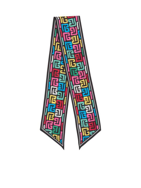 Pop monogram printed bandana