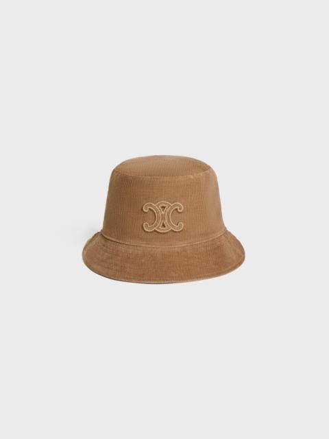 CELINE triomphe bucket hat in corduroy