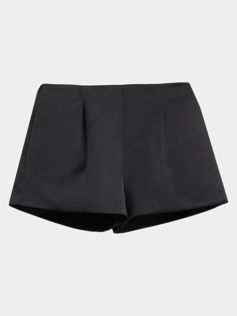 ULLA JOHNSON Isa High-Rise Satin Shorts