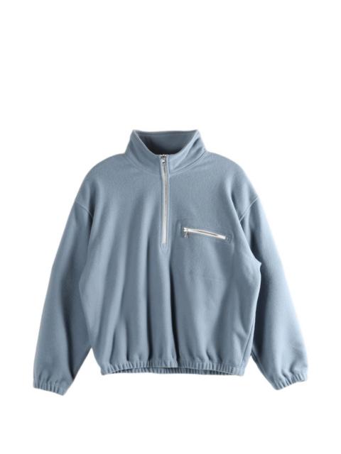 RIER half-zip fleece sweatshirt